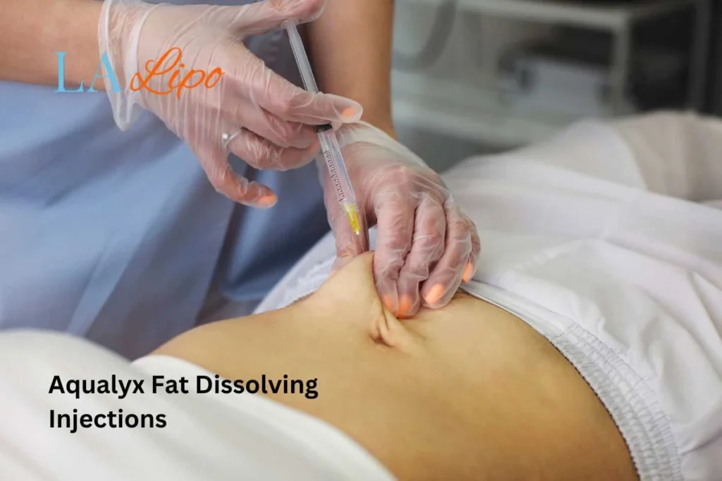 woman having fat dissolving injections Sudbury in the stomach