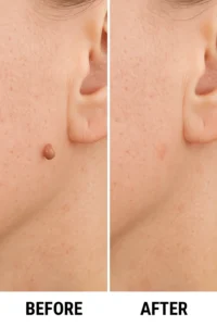 Skin tags removal Sudbury before and after