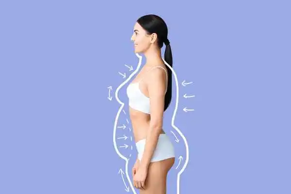 image of woman experiencing fat reduction treatment Sudbury
