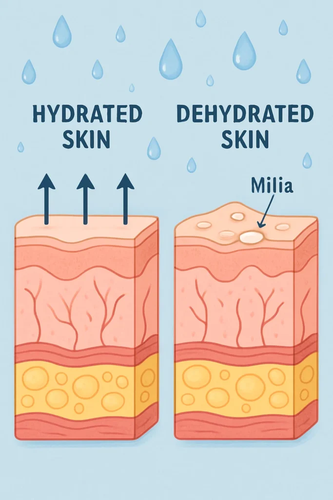 The importance of hydration and milia production Sudbury